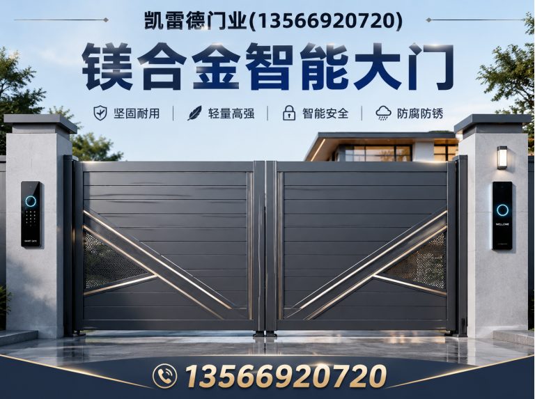 义乌市镁合金智能大门展示图